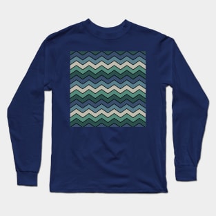 vintage zig zags Long Sleeve T-Shirt